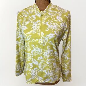 Caribbean Joe UPF Sun Protection Rash Guard Swim Shirt Size Medium NWOT